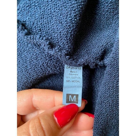 MAAJI Loungewear sweatshirt women BNWOT hoodie sz medium NEW indigo - Picture 6 of 6